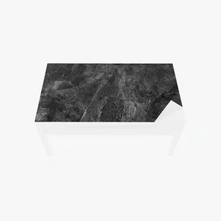 Chapa adhesiva para mesa y escritorio textura de mármol oscuro con vetas – Pixers®