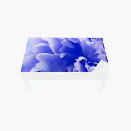 Chapa adhesiva para mesa y escritorio flor azul abstracta en primer plano – Pixers®
