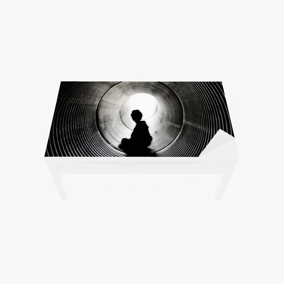 Chapa adhesiva para mesa y escritorio silueta en el túnel de luz – Pixers® Chapa adhesiva para mesa y escritorio silueta en el túnel de luz – Pixers®