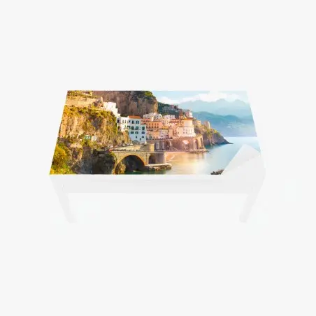 Chapa adhesiva para mesa y escritorio puesta de sol en la Costa Amalfitana – Pixers®