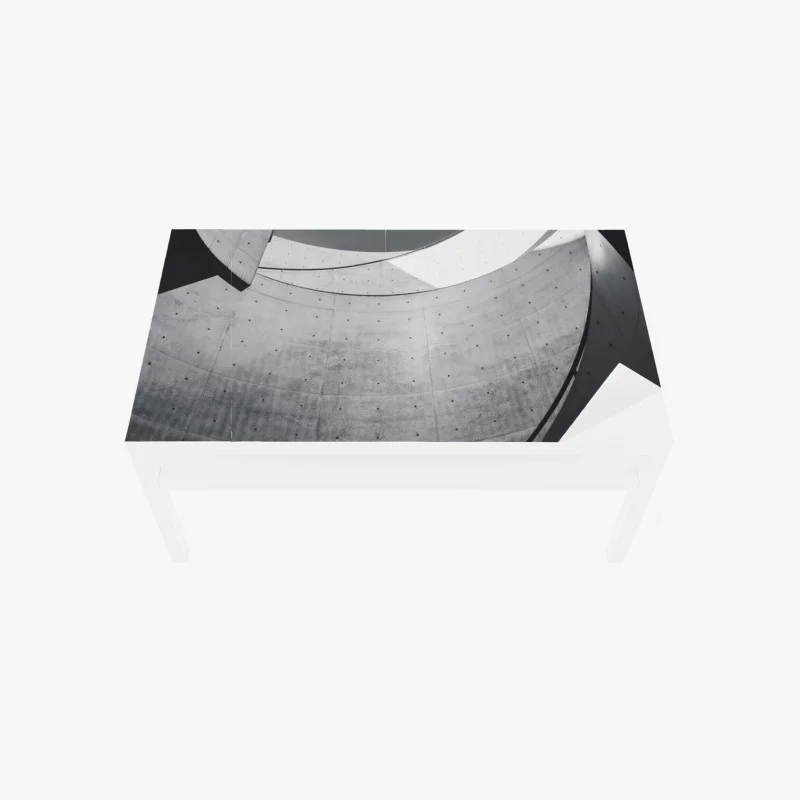 Chapa adhesiva para mesa y escritorio curvas de hormigón y luz