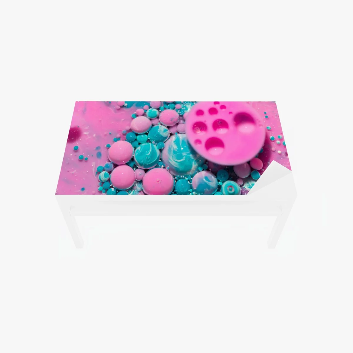 Chapa adhesiva para mesa y escritorio marmolado rosa y turquesa con efecto burbuja – Pixers® Chapa adhesiva para mesa y escritorio marmolado rosa y turquesa con efecto burbuja – Pixers®