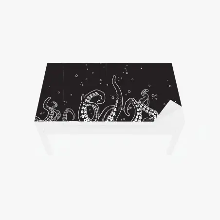 Chapa adhesiva para mesa y escritorio tentáculos del abismo – Pixers®