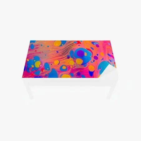 Chapa adhesiva para mesa y escritorio arte de marmoleado otomano en colores brillantes – Pixers®