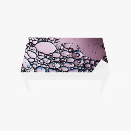 Chapa adhesiva para mesa y escritorio composición de burbujas en tonos rosa y azul – Pixers®