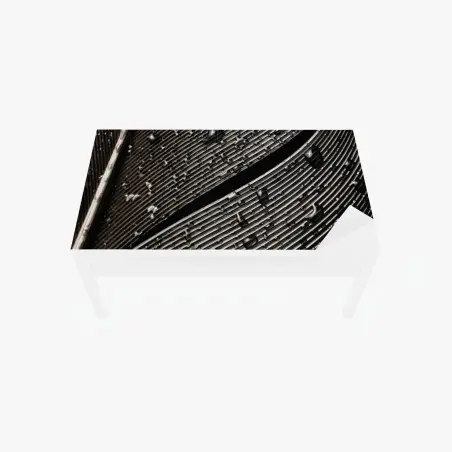 Chapa adhesiva para mesa y escritorio textura de pluma en blanco y negro con gotas – Pixers®