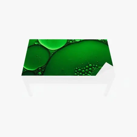 Chapa adhesiva para mesa y escritorio composición de burbujas verdes abstractas – Pixers®