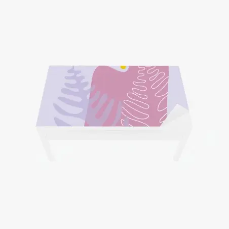 Chapa adhesiva para mesa y escritorio composición botánica en tonos pastel – Pixers®