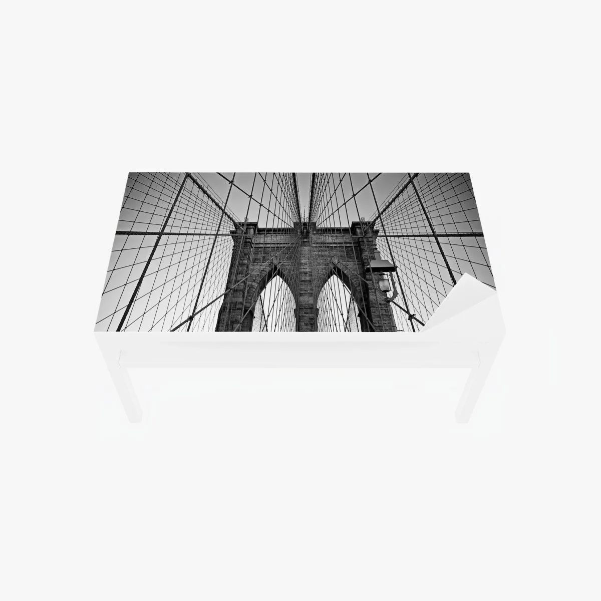 Chapa adhesiva para mesa y escritorio perspectiva arquitectónica del puente de Brooklyn en blanco y negro – Pixers® Chapa adhesiva para mesa y escritorio perspectiva arquitectónica del puente de Brooklyn en blanco y negro – Pixers®