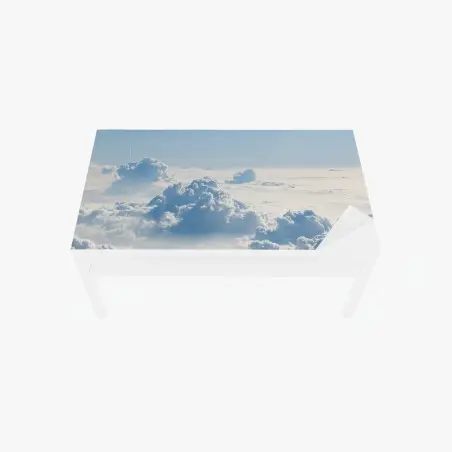 Chapa adhesiva para mesa y escritorio paisaje celeste de nubes esponjosas – Pixers®