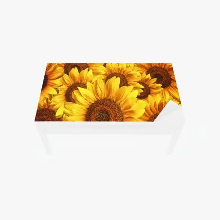 Chapa adhesiva para mesa y escritorio explosión de girasoles vibrantes – Pixers®