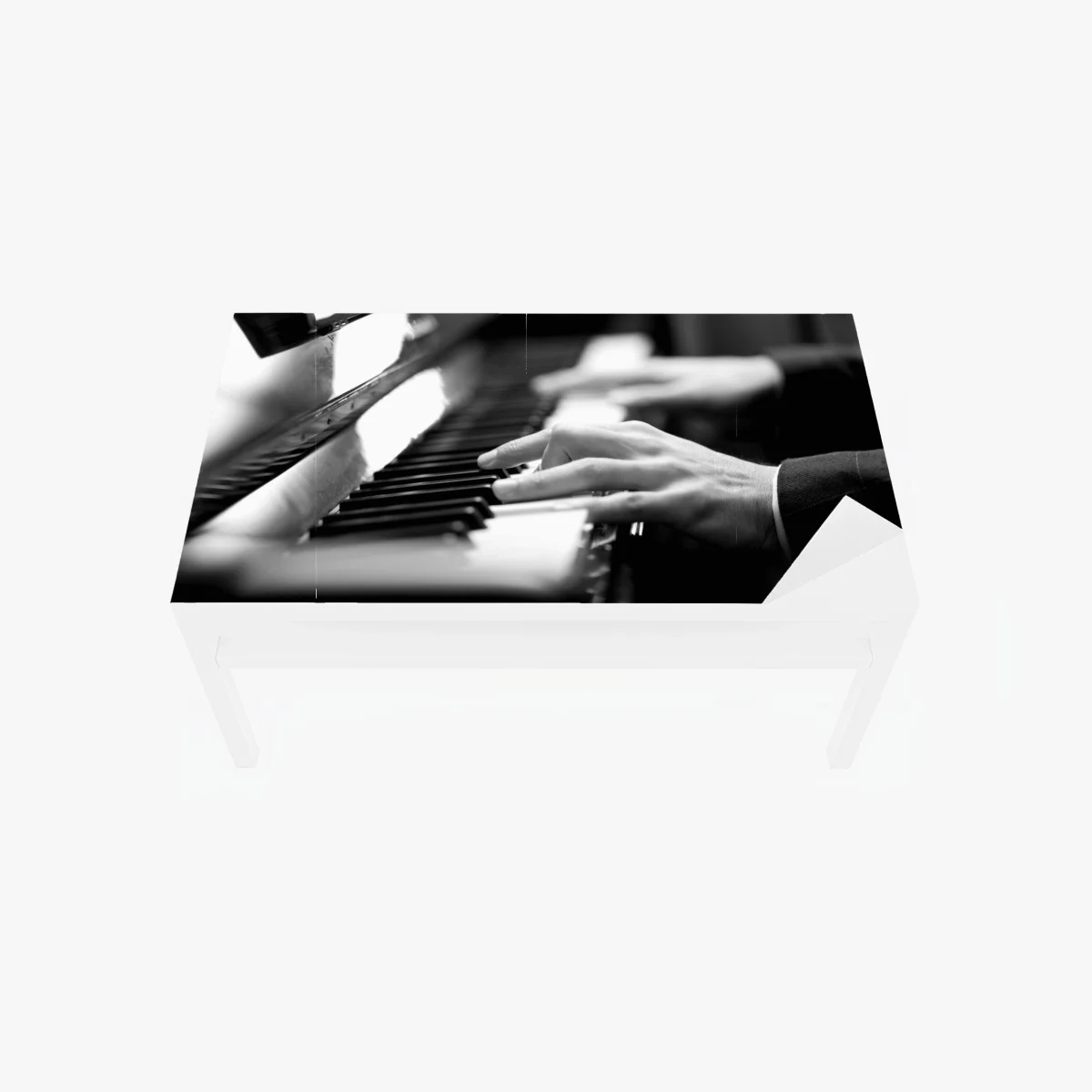 Chapa adhesiva para mesa y escritorio manos al piano en blanco y negro – Pixers® Chapa adhesiva para mesa y escritorio manos al piano en blanco y negro – Pixers®