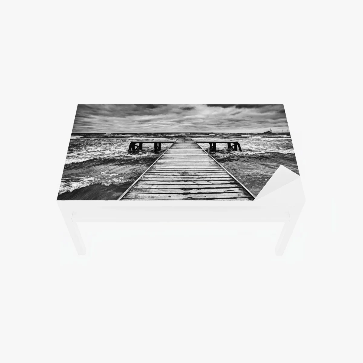 Chapa adhesiva para mesa y escritorio muelle solitario sobre mar tempestuoso – Pixers® Chapa adhesiva para mesa y escritorio muelle solitario sobre mar tempestuoso – Pixers®