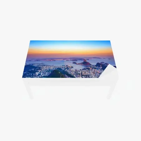 Chapa adhesiva para mesa y escritorio panorámica de Río de Janeiro desde Corcovado – Pixers®