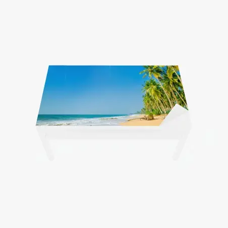 Chapa adhesiva para mesa y escritorio paraíso tropical junto al mar – Pixers®