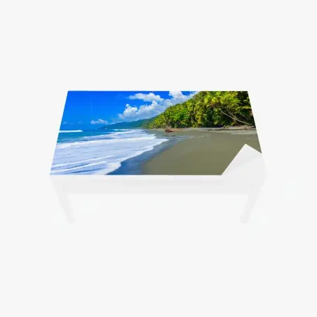 Chapa adhesiva para mesa y escritorio playa salvaje de Corcovado, Costa Rica – Pixers®