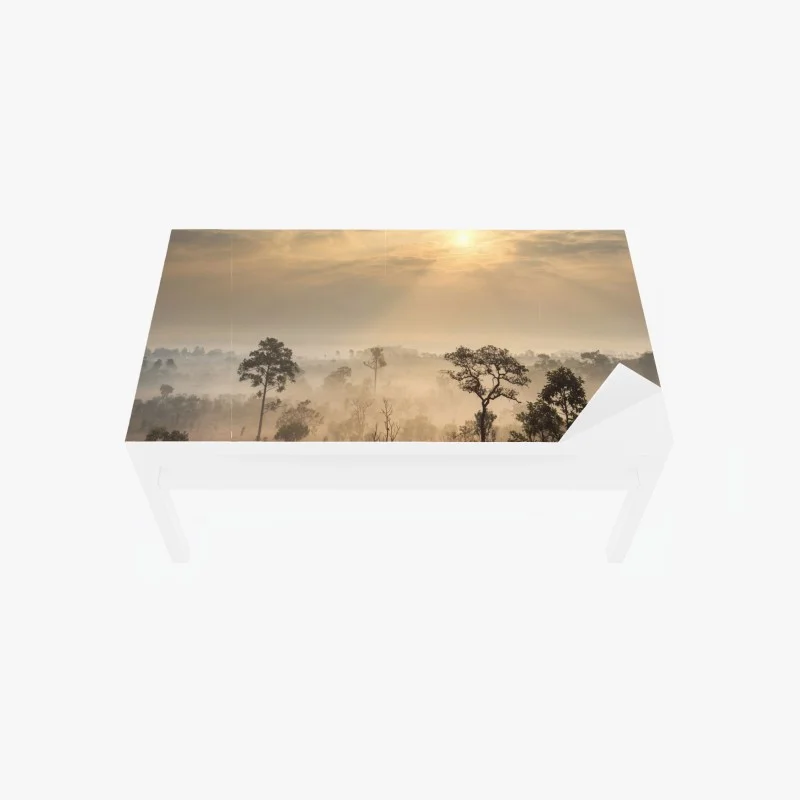 Chapa adhesiva para mesa y escritorio amanecer en la sabana de Tailandia