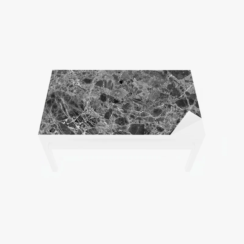 Chapa adhesiva para mesa y escritorio textura de mármol en blanco y negro