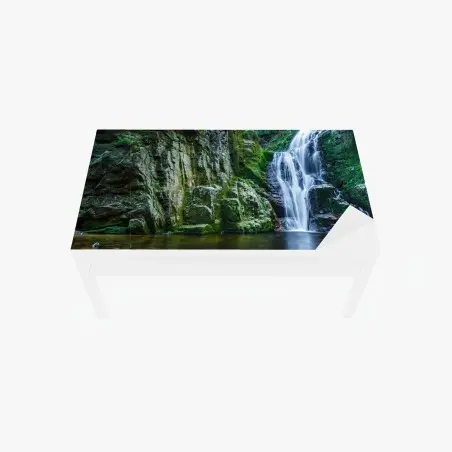 Chapa adhesiva para mesa y escritorio impresionante cascada de Kamienczyk en Karkonosze – Pixers®