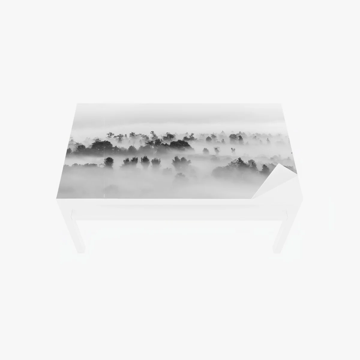 Chapa adhesiva para mesa y escritorio bosque entre niebla en blanco y negro – Pixers® Chapa adhesiva para mesa y escritorio bosque entre niebla en blanco y negro – Pixers®