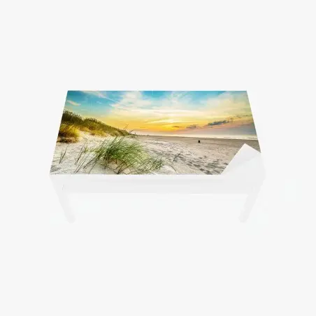 Chapa adhesiva para mesa y escritorio atardecer sereno en la playa – Pixers®