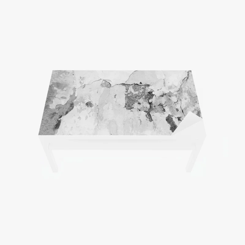Chapa adhesiva para mesa y escritorio textura de pared desgastada en blanco y negro