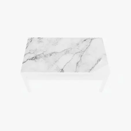 Chapa adhesiva para mesa y escritorio mármol blanco con vetas grises – Pixers®