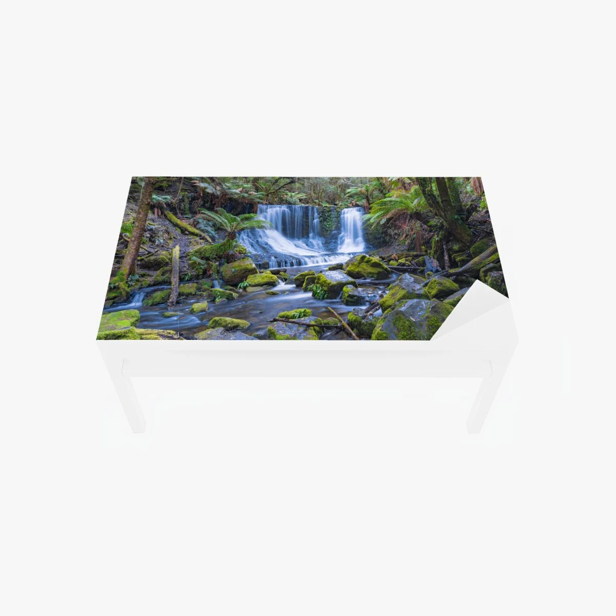 Chapa adhesiva para mesa y escritorio cascada serena en bosque musgoso – Pixers® Chapa adhesiva para mesa y escritorio cascada serena en bosque musgoso – Pixers®