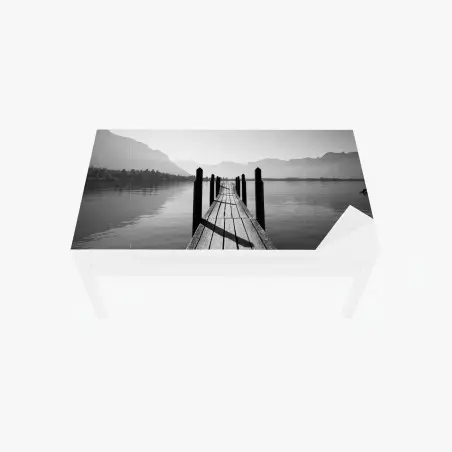 Chapa adhesiva para mesa y escritorio muelle hacia el horizonte – Pixers®