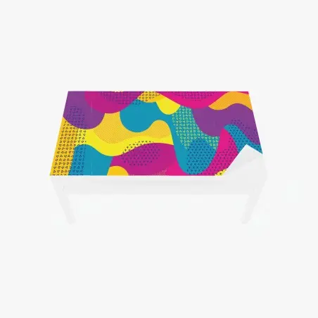Chapa adhesiva para mesa y escritorio diseño abstracto colorido para decoración de pared – Pixers®