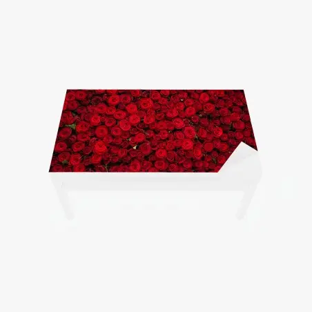 Chapa adhesiva para mesa y escritorio tapiz de rosas rojas – Pixers®