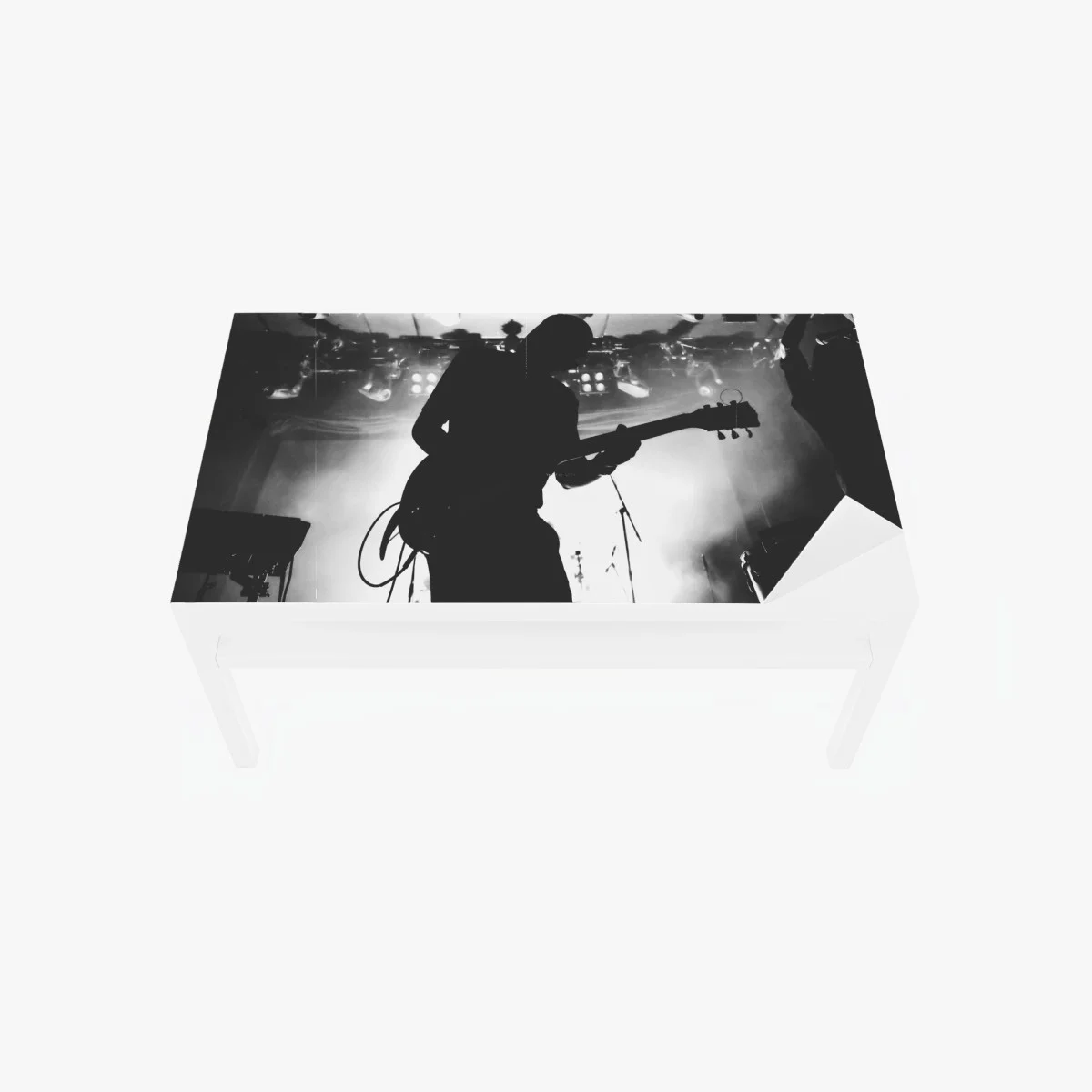 Chapa adhesiva para mesa y escritorio silueta de guitarrista en concierto – Pixers® Chapa adhesiva para mesa y escritorio silueta de guitarrista en concierto – Pixers®