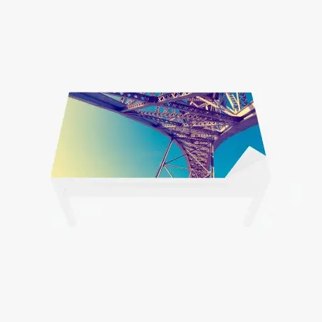 Chapa adhesiva para mesa y escritorio perspectiva metálica: geometría del puente – Pixers®