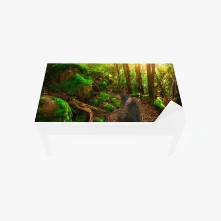 Chapa adhesiva para mesa y escritorio sendero jurásico en Tasmania – Pixers®