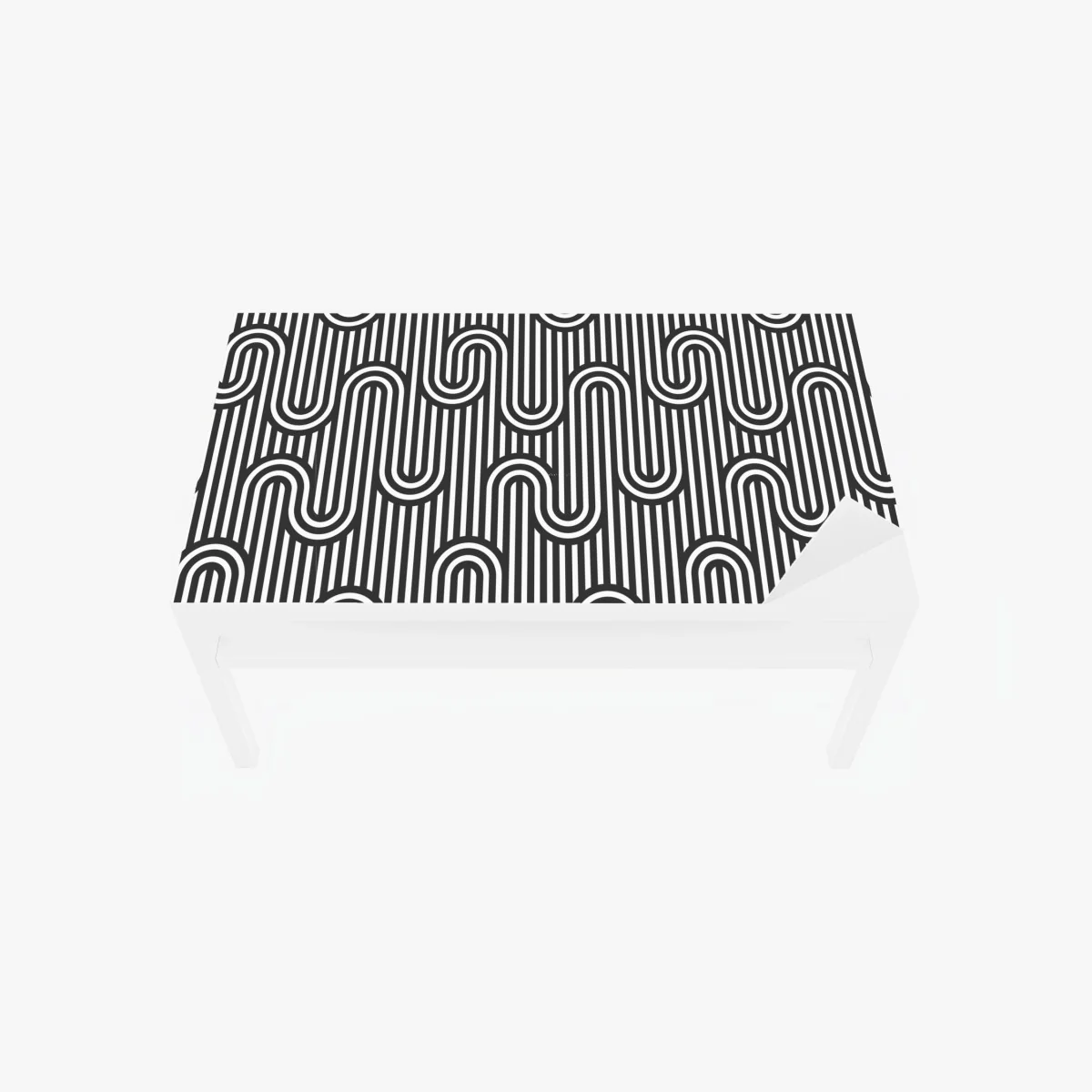 Chapa adhesiva para mesa y escritorio patrón óptico ondulado en blanco y negro – Pixers® Chapa adhesiva para mesa y escritorio patrón óptico ondulado en blanco y negro – Pixers®