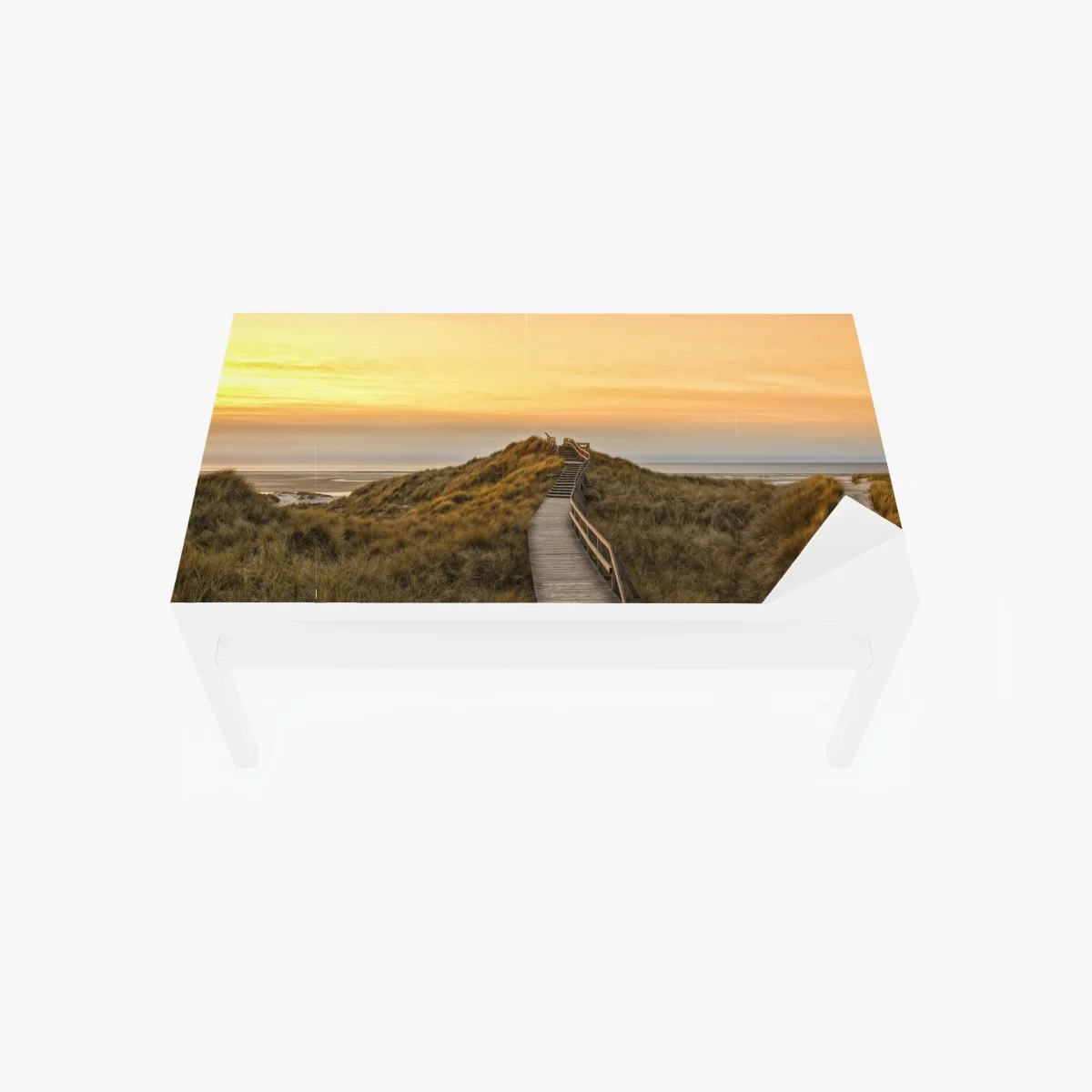 Chapa adhesiva para mesa y escritorio sendero de madera hacia la playa de Norddorf en Amrum al atardecer – Pixers® Chapa adhesiva para mesa y escritorio sendero de madera hacia la playa de Norddorf en Amrum al atardecer – Pixers®
