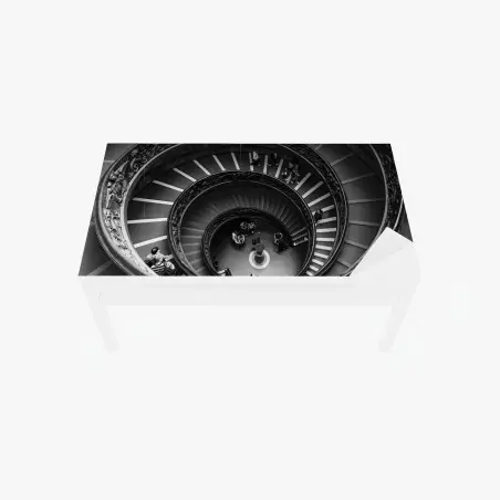 Chapa adhesiva para mesa y escritorio escalera de caracol barroca en perspectiva – Pixers®