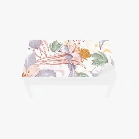 Chapa adhesiva para mesa y escritorio diseño floral vintage en tonos pastel – Pixers®