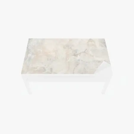 Chapa adhesiva para mesa y escritorio textura de mármol crema con vetas suaves – Pixers®