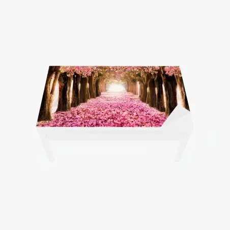 Chapa adhesiva para mesa y escritorio túnel de cerezos en flor – Pixers®