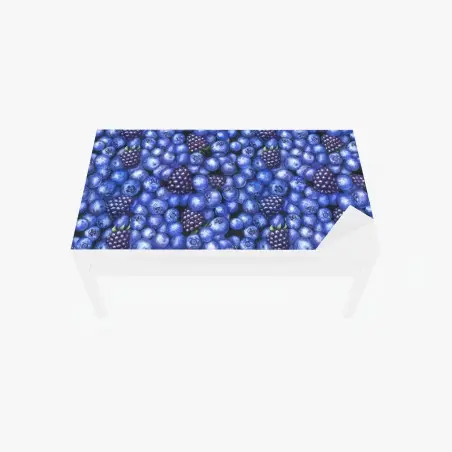 Chapa adhesiva para mesa y escritorio estampado de arándanos y moras para decoración – Pixers®