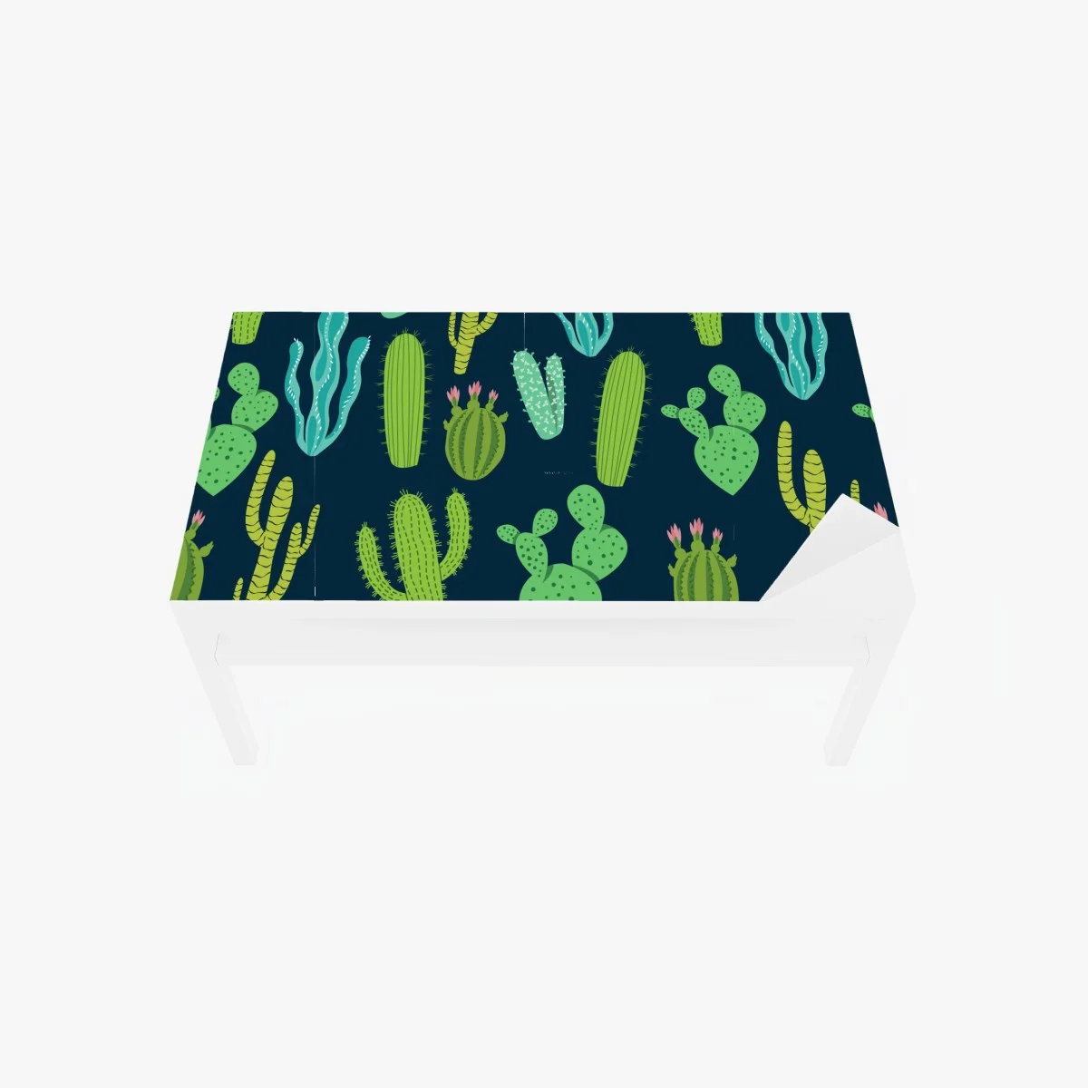 Chapa adhesiva para mesa y escritorio patrón de cactus y suculentas en tonos verdes y azules – Pixers® Chapa adhesiva para mesa y escritorio patrón de cactus y suculentas en tonos verdes y azules – Pixers®