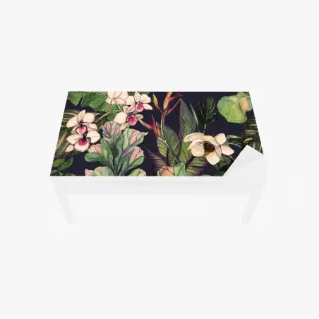 Chapa adhesiva para mesa y escritorio patrón botánico tropical en acuarela – Pixers®