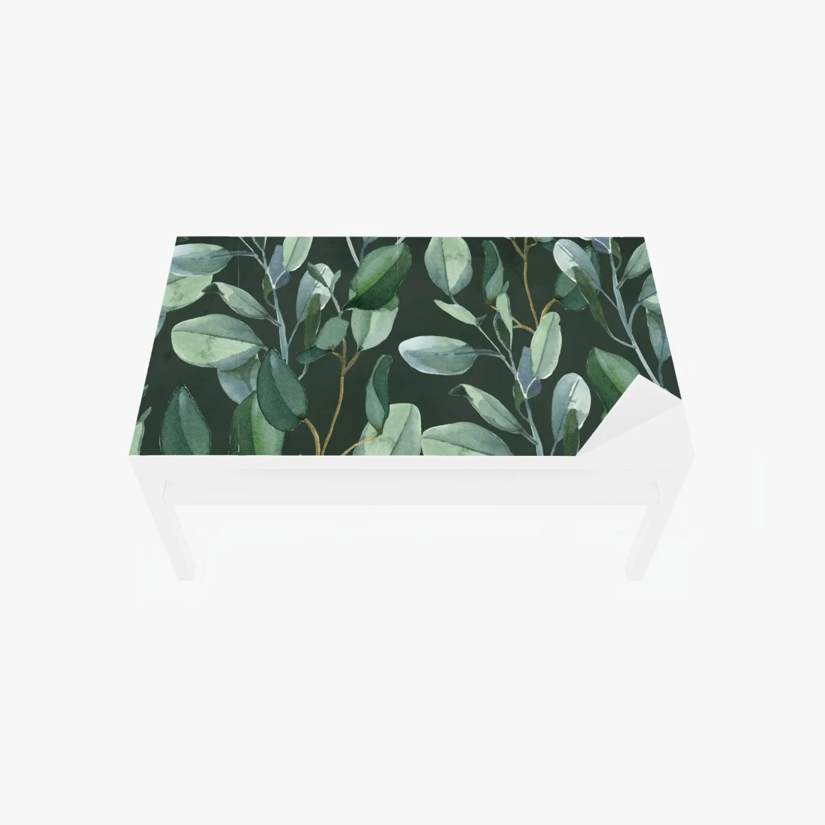 Chapa adhesiva para mesa y escritorio follaje de eucalipto en acuarela sobre fondo verde oscuro – Pixers® Chapa adhesiva para mesa y escritorio follaje de eucalipto en acuarela sobre fondo verde oscuro – Pixers®