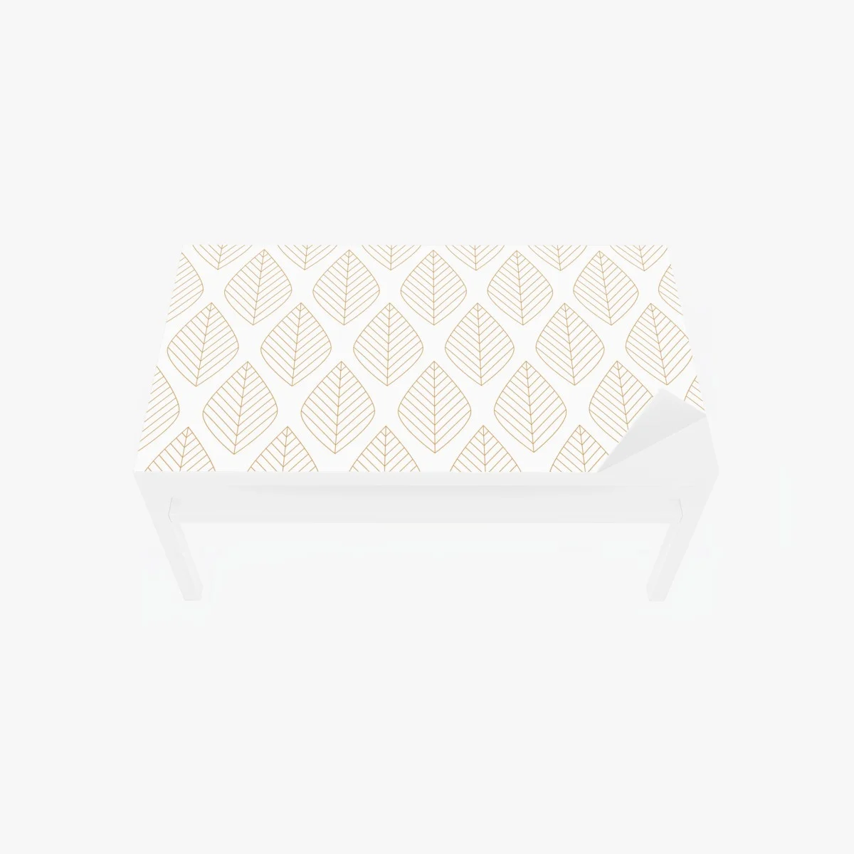 Chapa adhesiva para mesa y escritorio patrón de hojas doradas sobre fondo blanco – Pixers® Chapa adhesiva para mesa y escritorio patrón de hojas doradas sobre fondo blanco – Pixers®