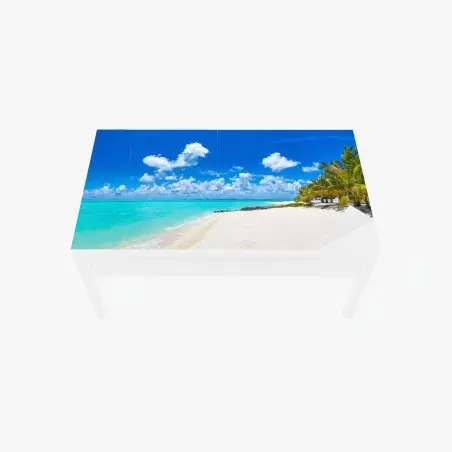 Chapa adhesiva para mesa y escritorio paraíso tropical en Maldivas – Pixers®