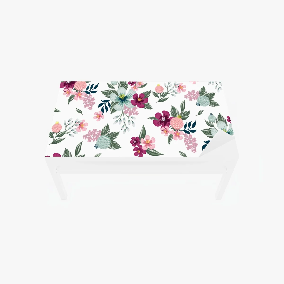 Chapa adhesiva para mesa y escritorio elegante estampado floral en tonos rosa y verde – Pixers® Chapa adhesiva para mesa y escritorio elegante estampado floral en tonos rosa y verde – Pixers®