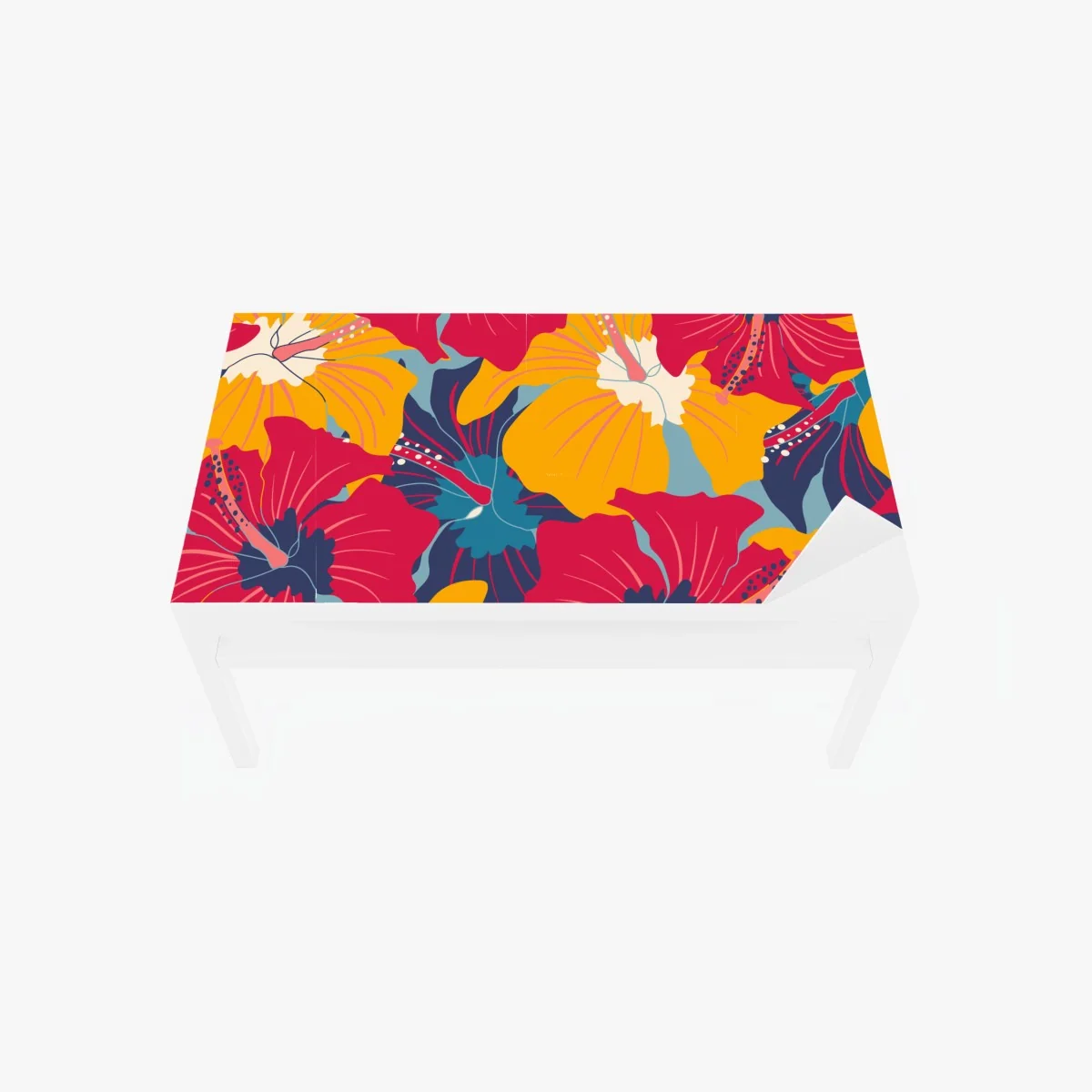 Chapa adhesiva para mesa y escritorio patrón floral retro de hibiscos coloridos – Pixers® Chapa adhesiva para mesa y escritorio patrón floral retro de hibiscos coloridos – Pixers®