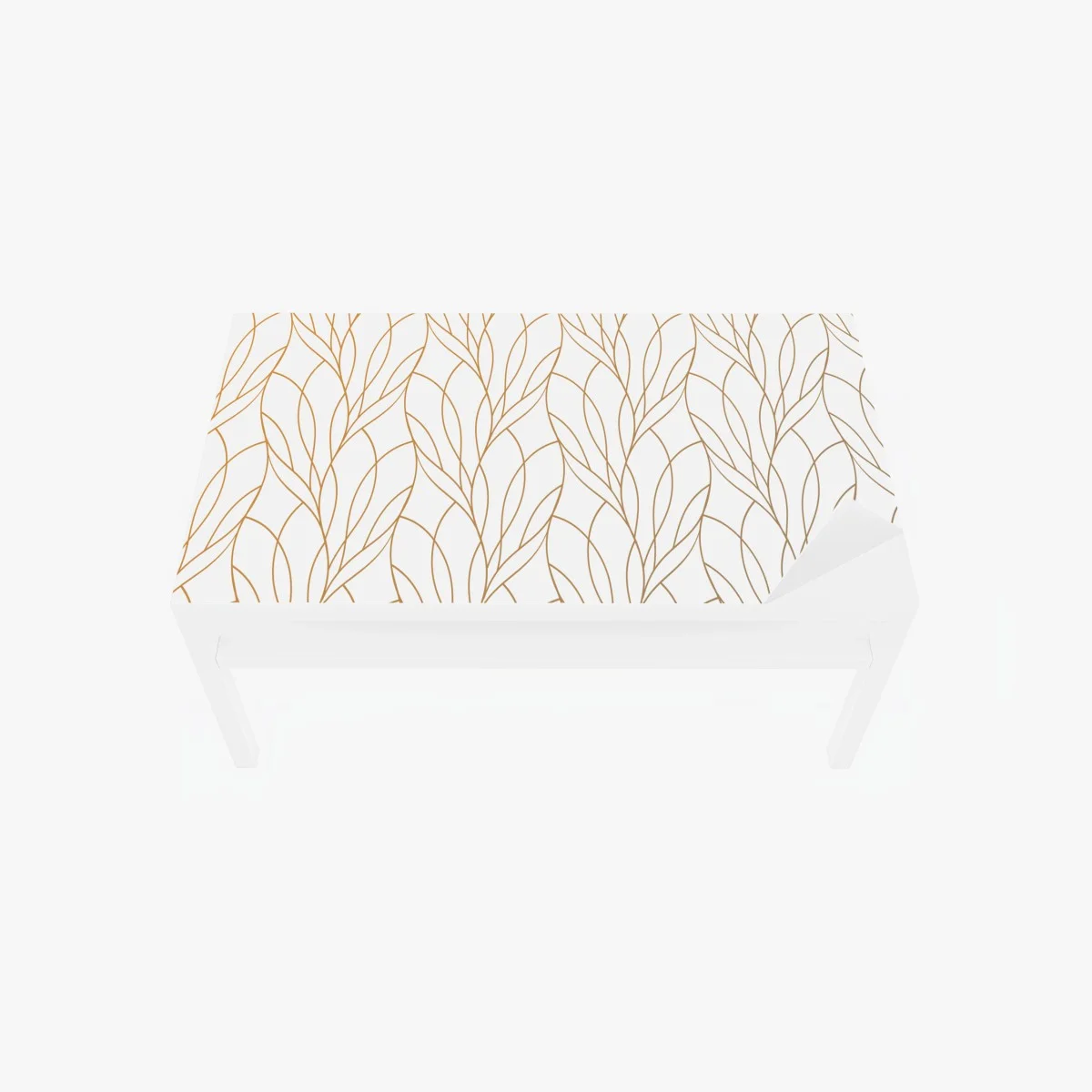 Chapa adhesiva para mesa y escritorio patrón de hojas doradas sobre fondo blanco – Pixers® Chapa adhesiva para mesa y escritorio patrón de hojas doradas sobre fondo blanco – Pixers®