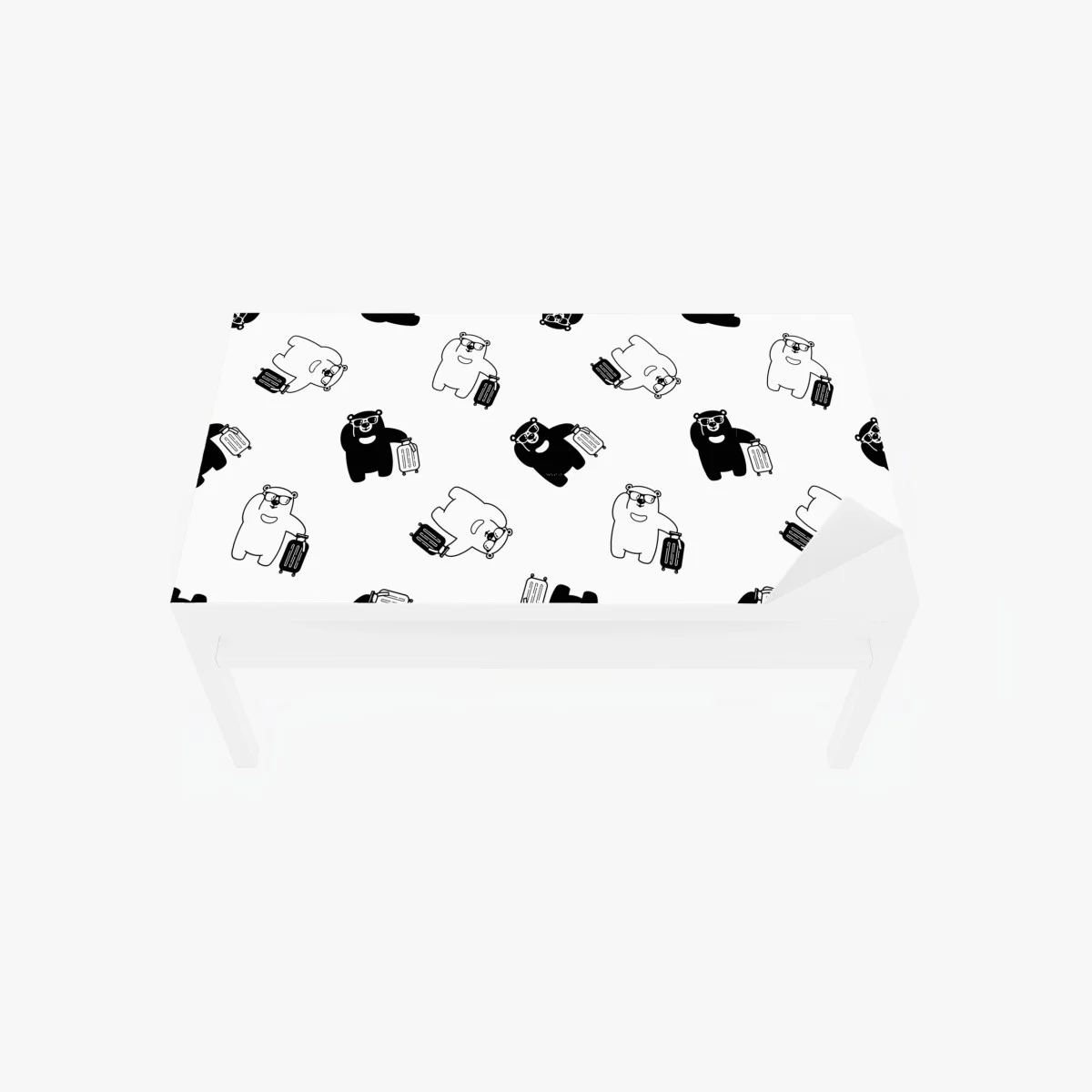 Chapa adhesiva para mesa y escritorio patrón de osos viajeros en blanco y negro – Pixers® Chapa adhesiva para mesa y escritorio patrón de osos viajeros en blanco y negro – Pixers®